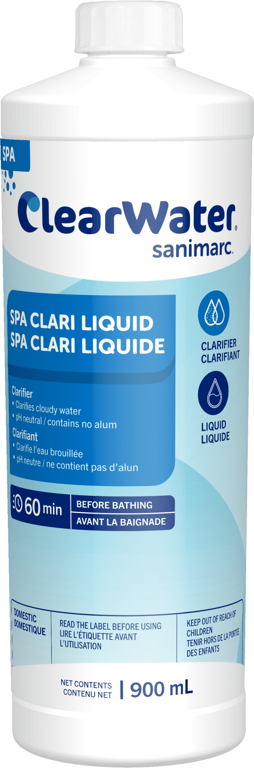 Clarifiants et traitements de l’eau - Spa CLARI Liquide - CLEARWATER