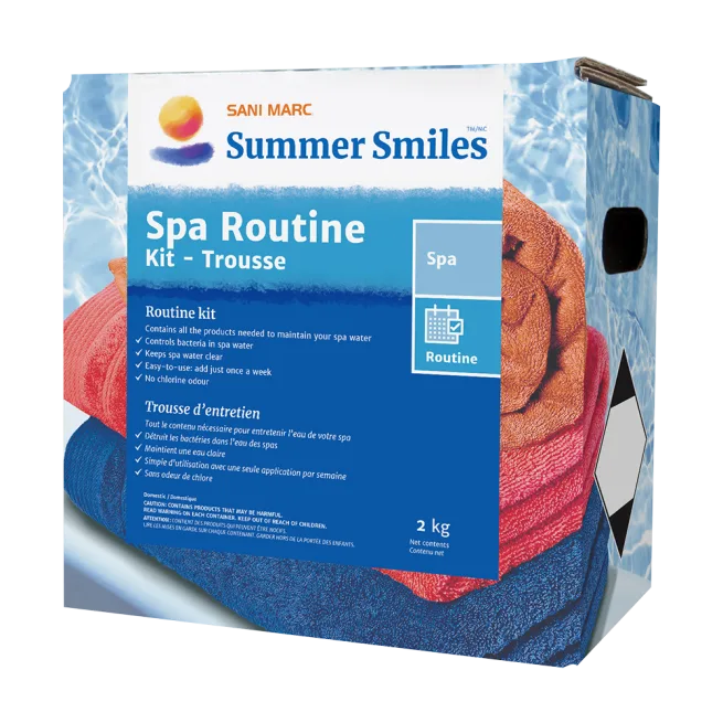 Trousses d’entretien saisonnières pour piscines et spas - TROUSSE SPA ROUTINE - Summer SmilesMC
