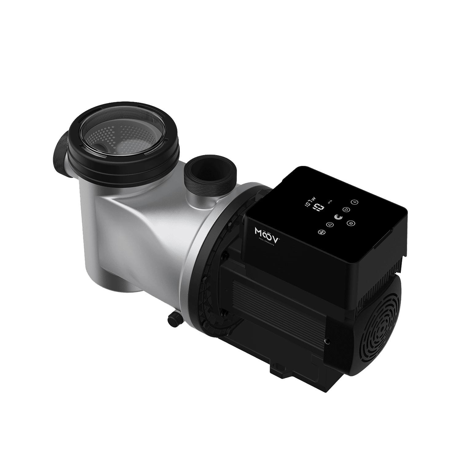 Moov AI – pompe piscine intelligente avec régulation automatique du débit