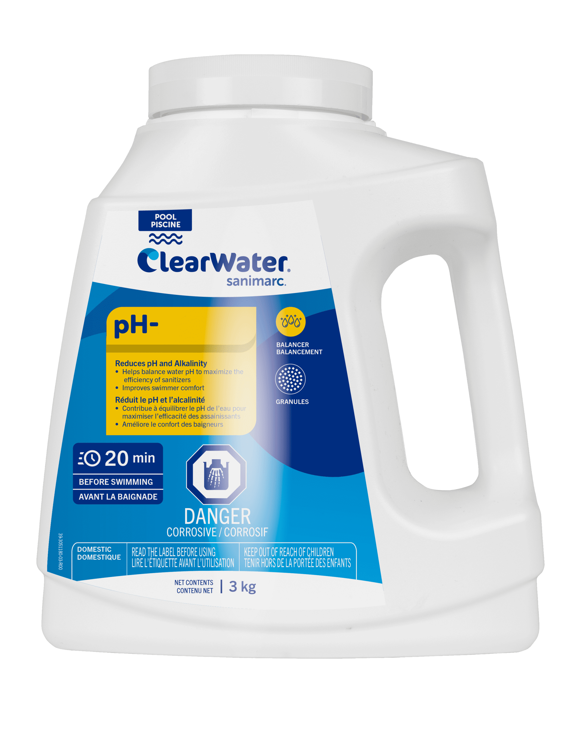 Produits de correction et équilibre de l’eau - pH- - CLEARWATER