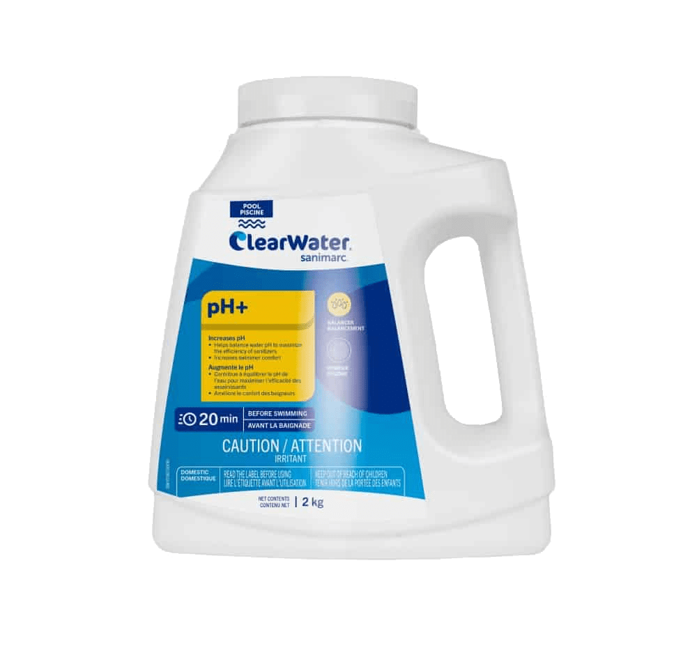 Produits de correction et équilibre de l’eau - pH+ - CLEARWATER